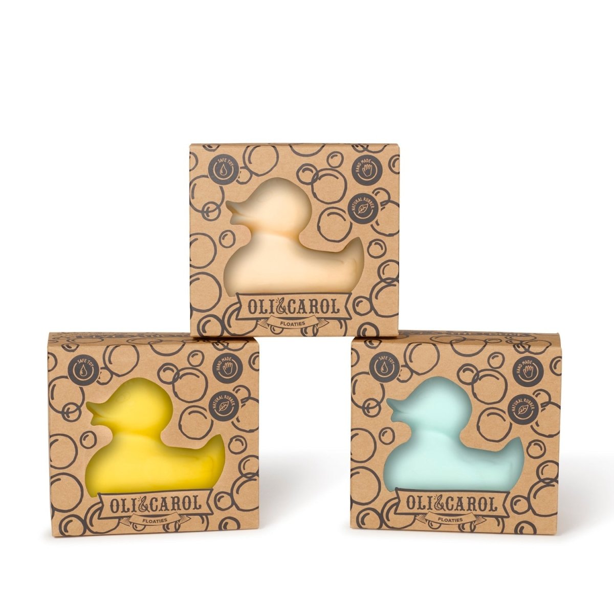 Oli & Carol Small Duck Yellow Bath Toy – Bath Toys for children, available at Learning Bugs UK