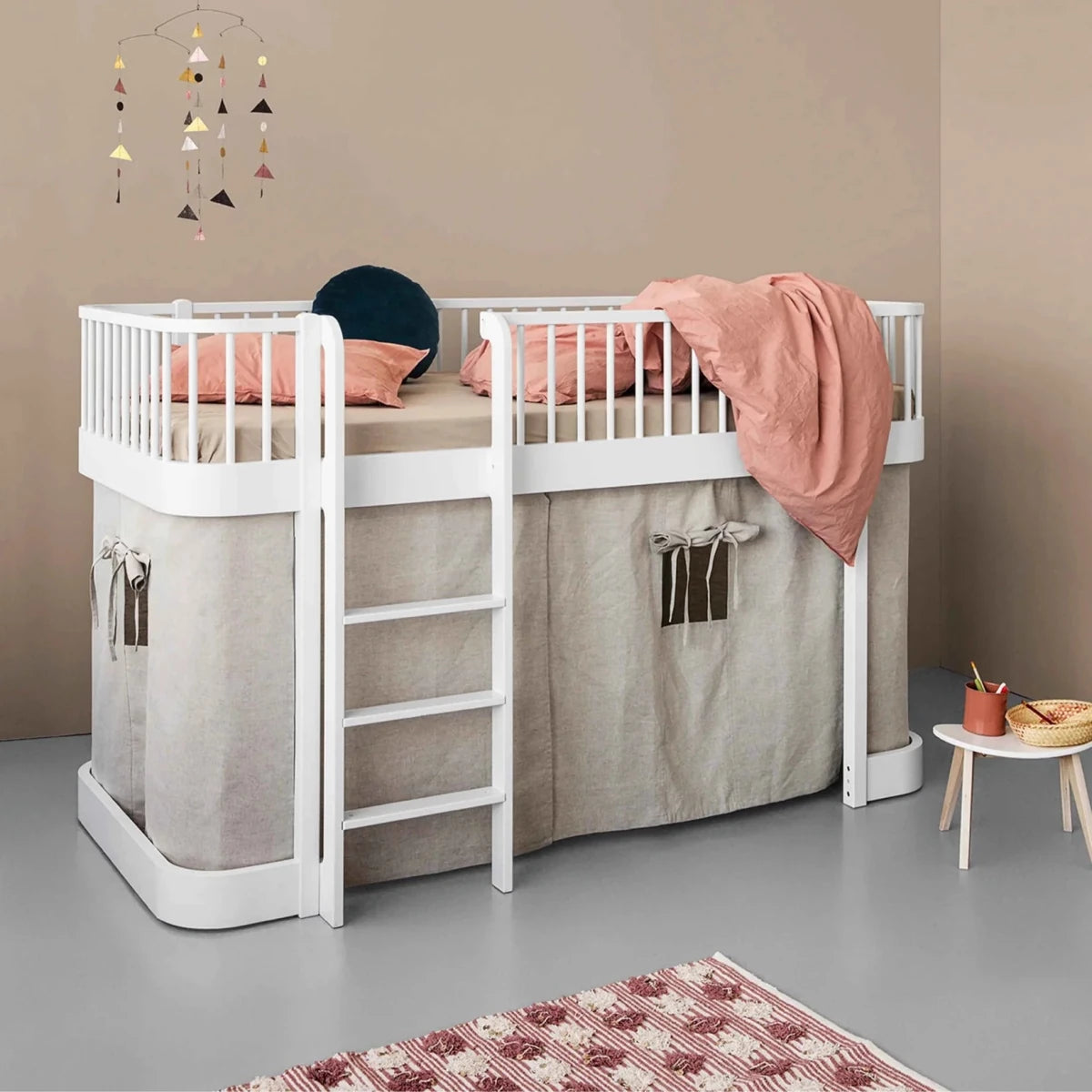 Wood Original Low Loft Bed - White – Loft Beds for children, available at Learning Bugs UK
