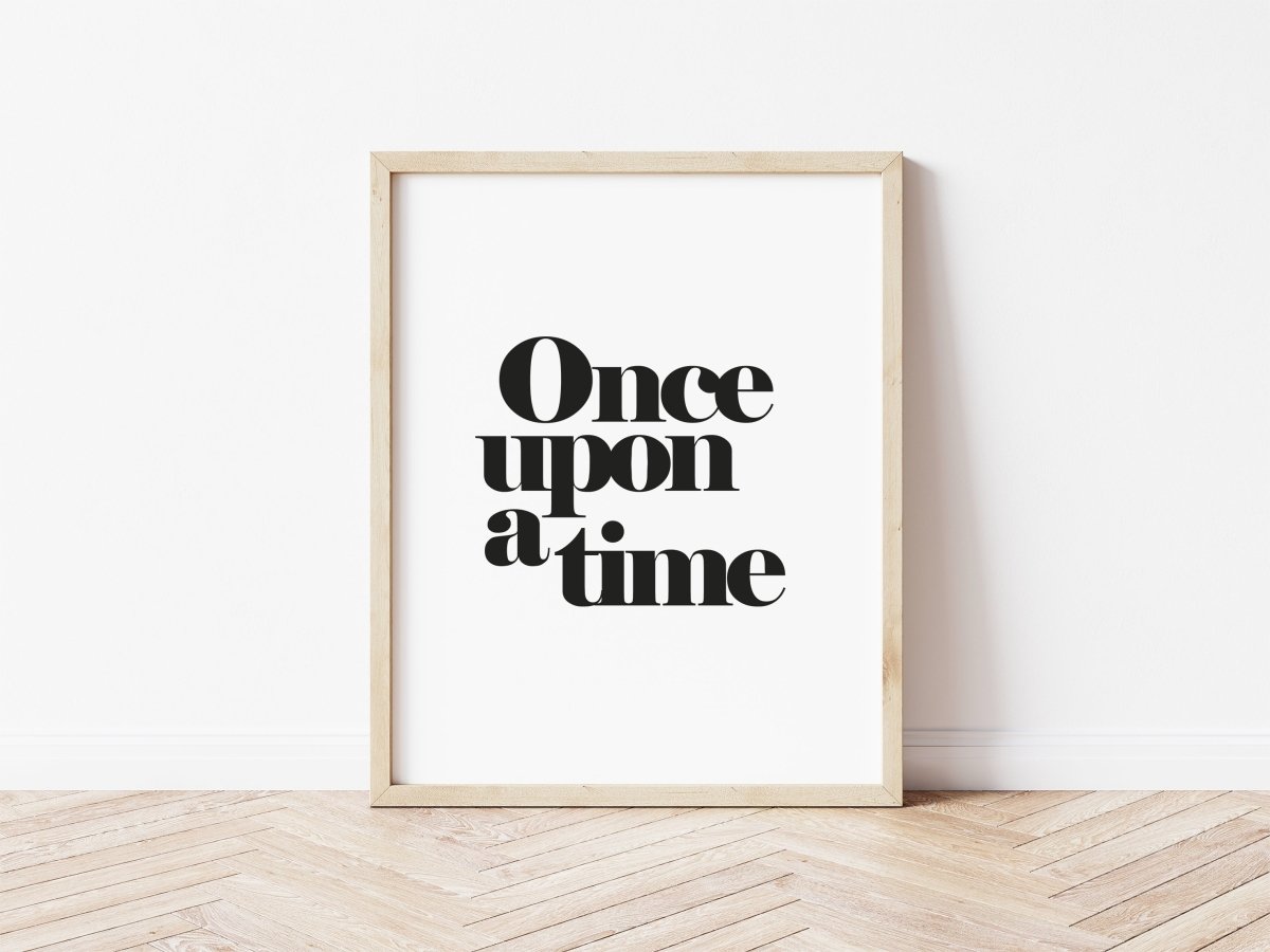 Once Upon A Time Print – for children, available at Learning Bugs UK