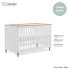 Obaby Orla 3 Piece Room Set - White With Oak