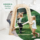Goodevas 6 in 1 Indoor Wooden Playground (Art Set Excluded) – Climbing Frame for children, available at Learning Bugs UK