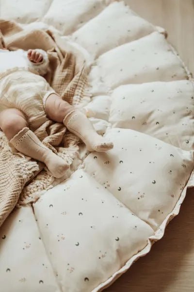 Play&Go Coco Organic Babymat - Fleuri or Moon – for children, available at Learning Bugs UK