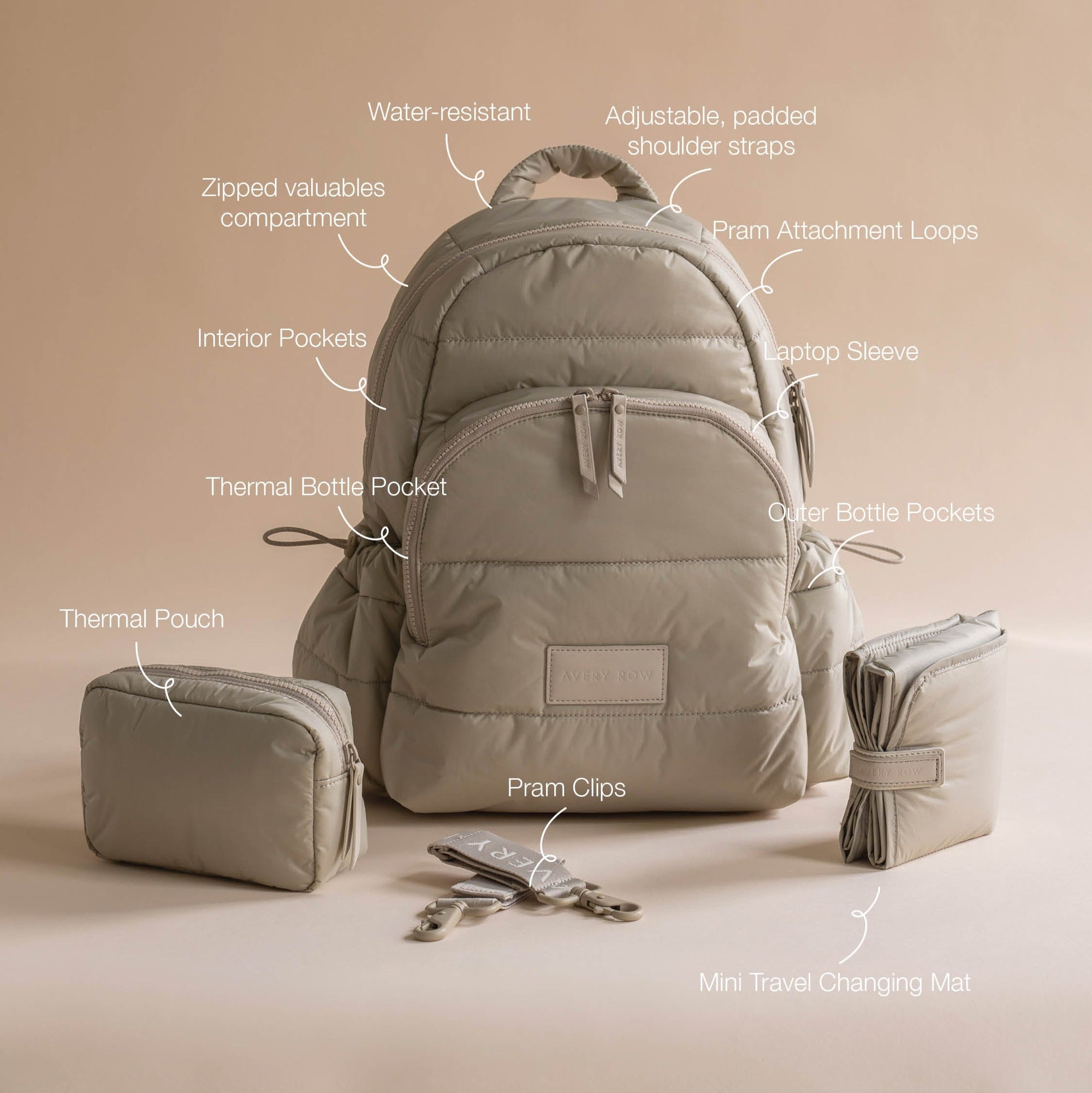 Baby Changing Backpack - Oyster