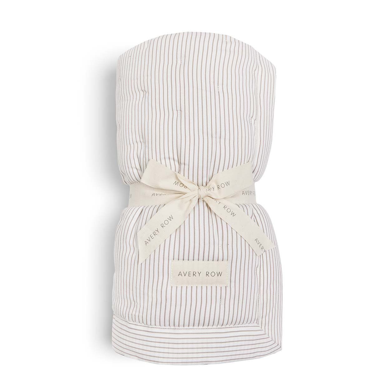 Buy Quilted Bedspread - Natural Stripe | Bedding for kids by Learning Bugs UK