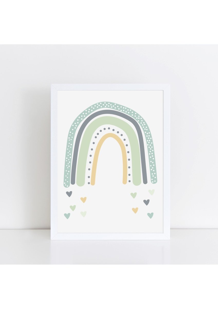 Rainbow Love - greens – Rainbows for children, available at Learning Bugs UK