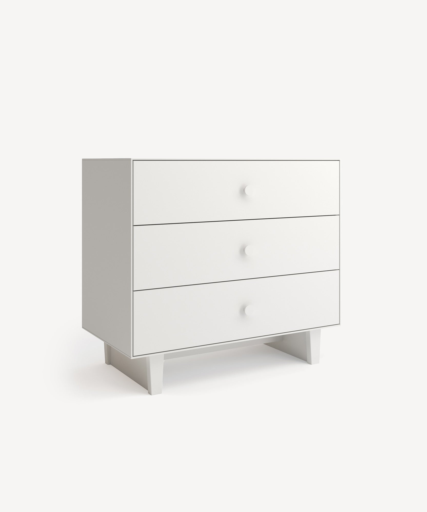 Oeuf Merlin 3-Drawer Dresser in White, side view