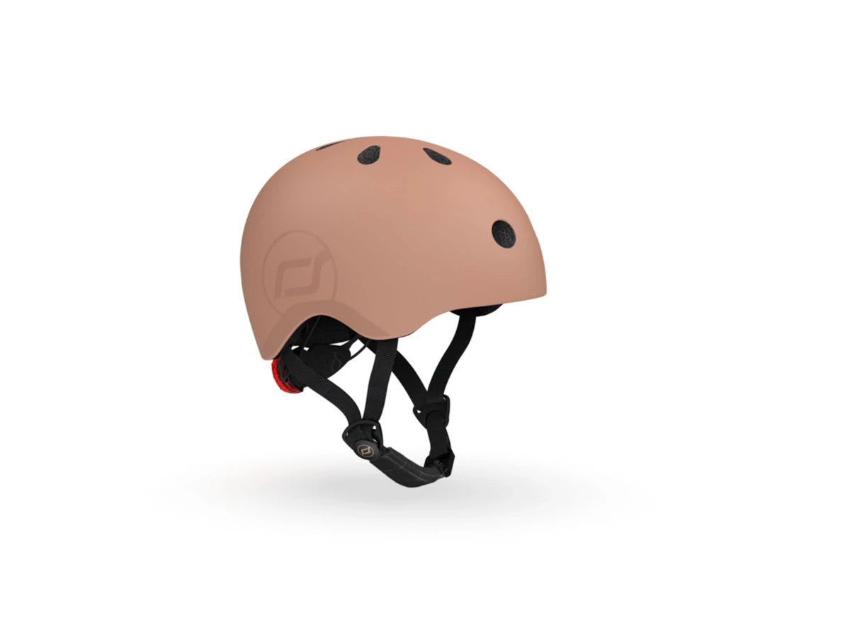 Scoot & Ride kids helmet in Mocha brown, size S-M