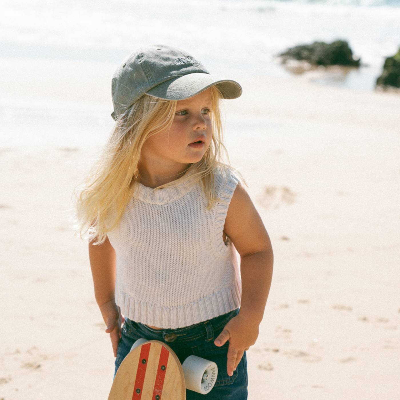 Buy Banwood Washed Cap - Sage | Caps for kids by Learning Bugs UK