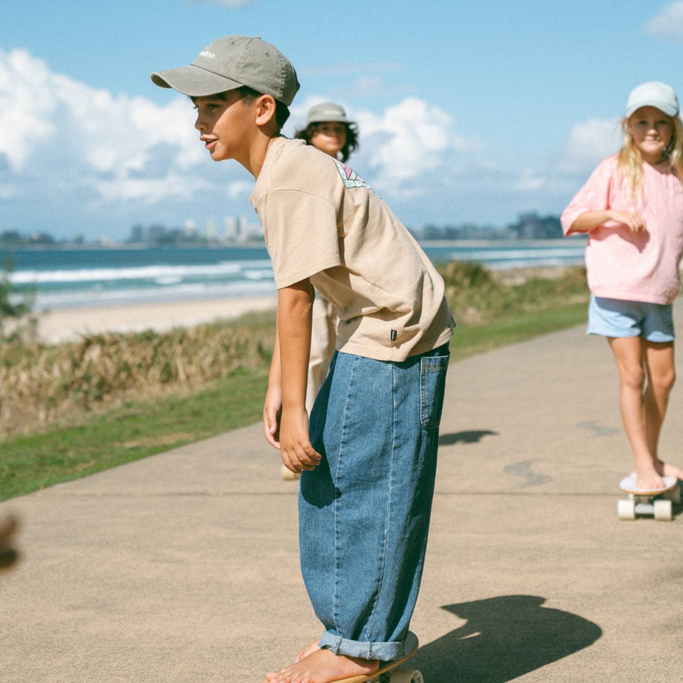 Buy Banwood Washed Cap - Sage | Caps for kids by Learning Bugs UK