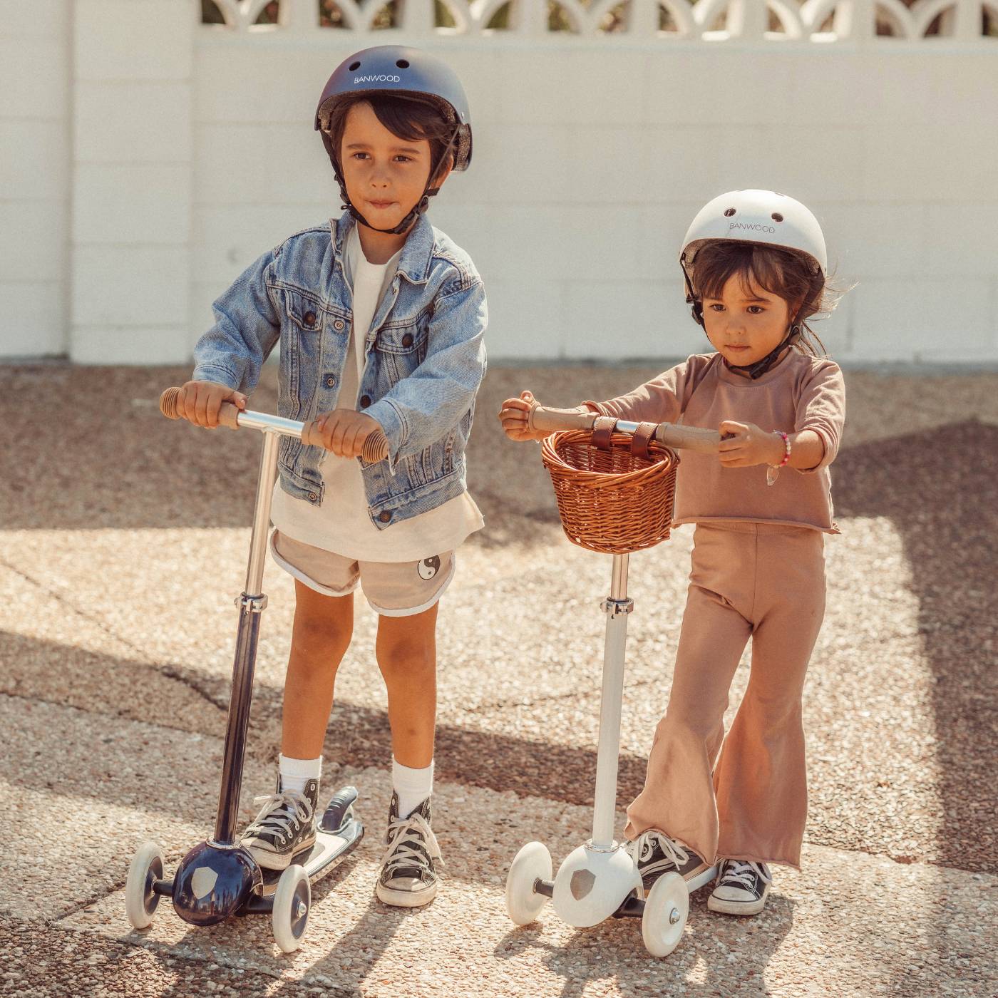 Banwood Scooter – Stylish 3-Wheel Kids Scooter (White)