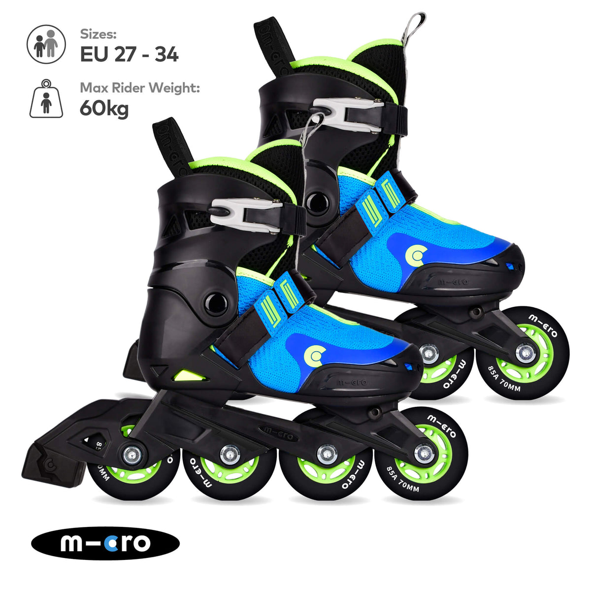 Micro Scooters Micro Cosmo Inline Roller Skates – Roller Skates for children, available at Learning Bugs UK
