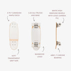 Buy Banwood Skateboard – Kids Maple Deck Skateboard (White) | SKATEBOARD for kids by Learning Bugs UK