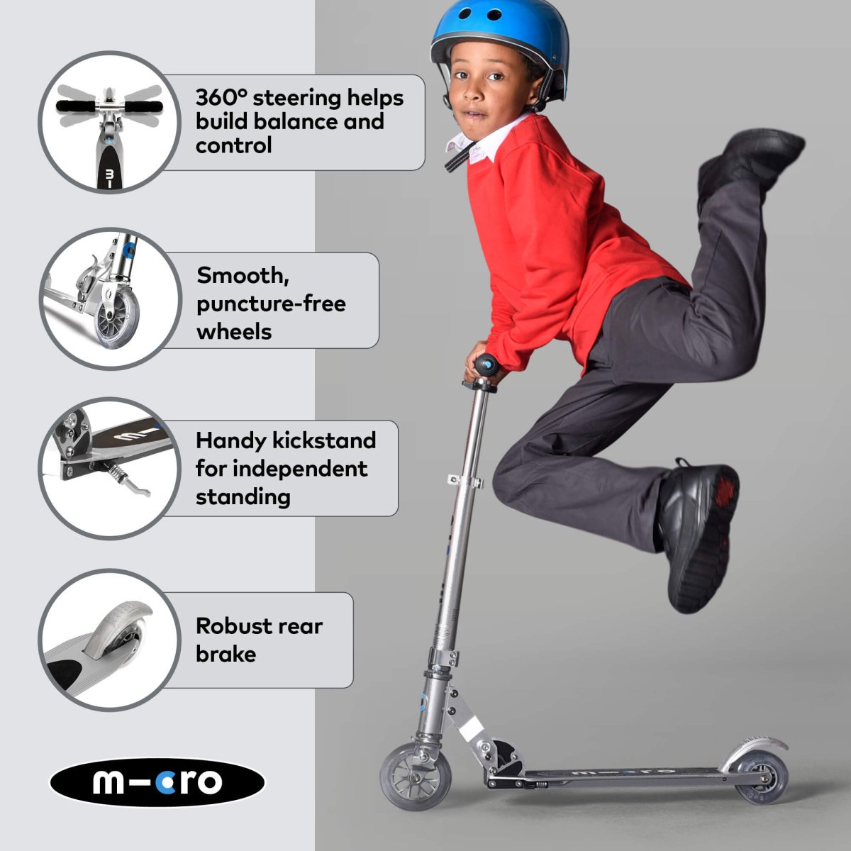 Micro Scooters Micro Sprite Scooter - Classic – Scooters for children, available at Learning Bugs UK