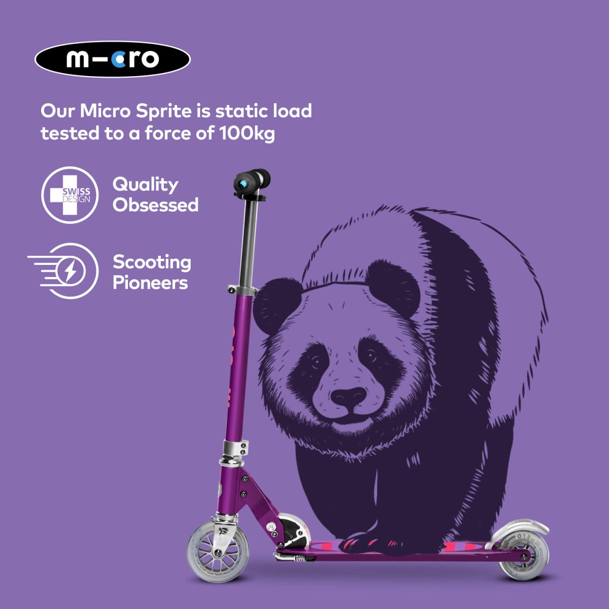 Micro Scooters Micro Sprite Scooter - Classic – Scooters for children, available at Learning Bugs UK