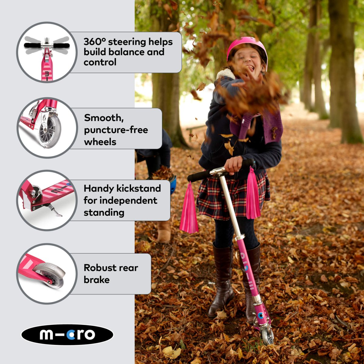 Micro Scooters Micro Sprite Scooter - Classic – Scooters for children, available at Learning Bugs UK