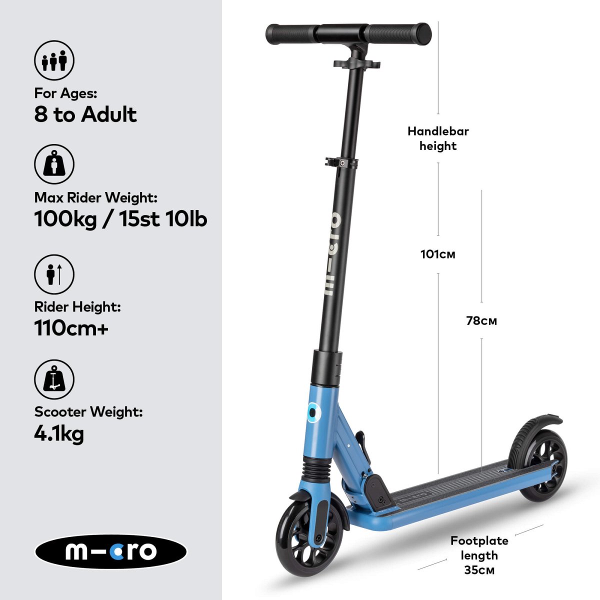 Micro Scooters Micro Sprite Suspension Scooter – Scooters for children, available at Learning Bugs UK