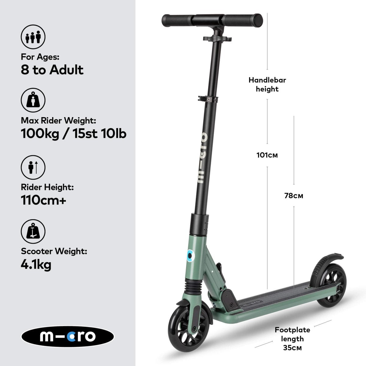 Micro Scooters Micro Sprite Suspension Scooter – Scooters for children, available at Learning Bugs UK
