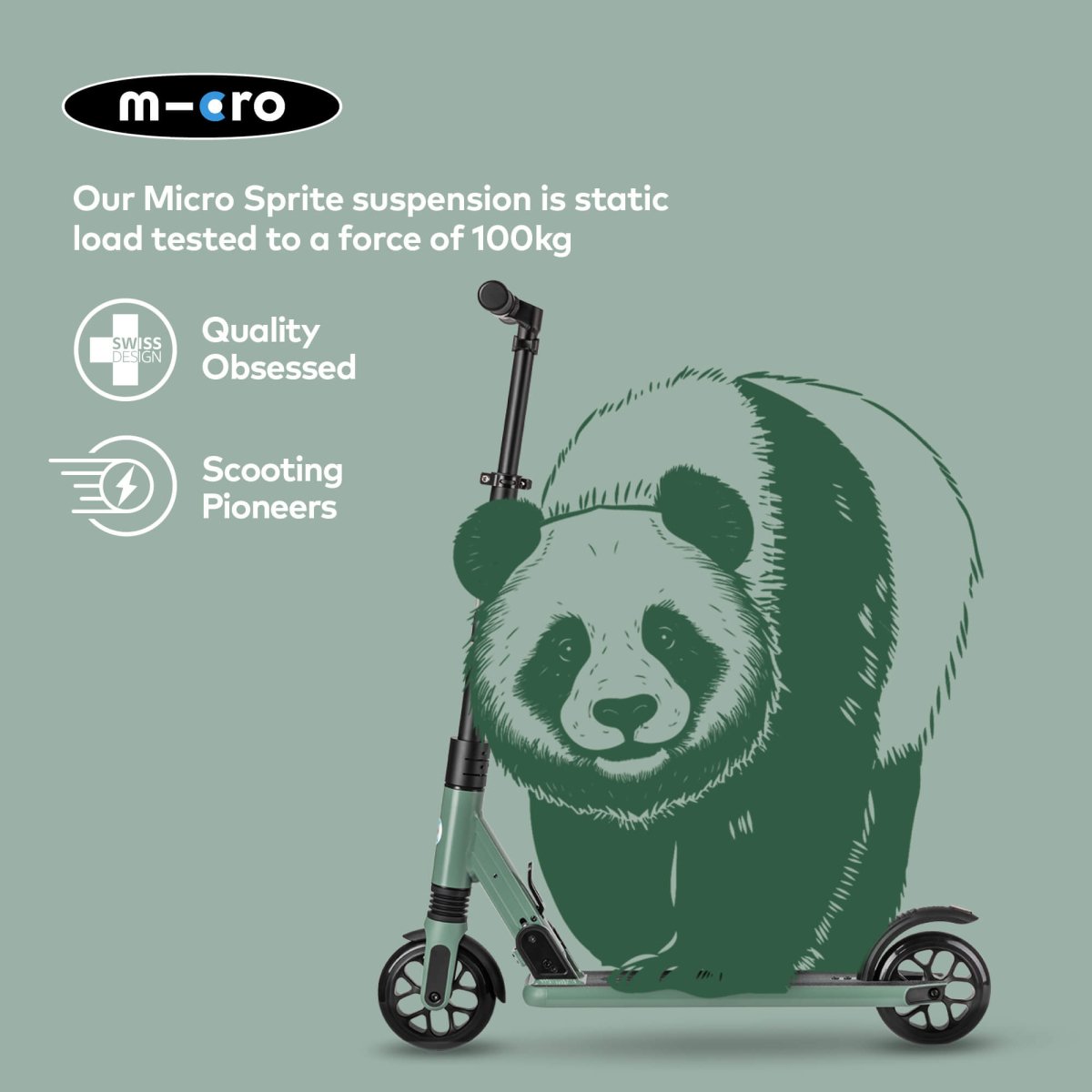 Micro Scooters Micro Sprite Suspension Scooter – Scooters for children, available at Learning Bugs UK