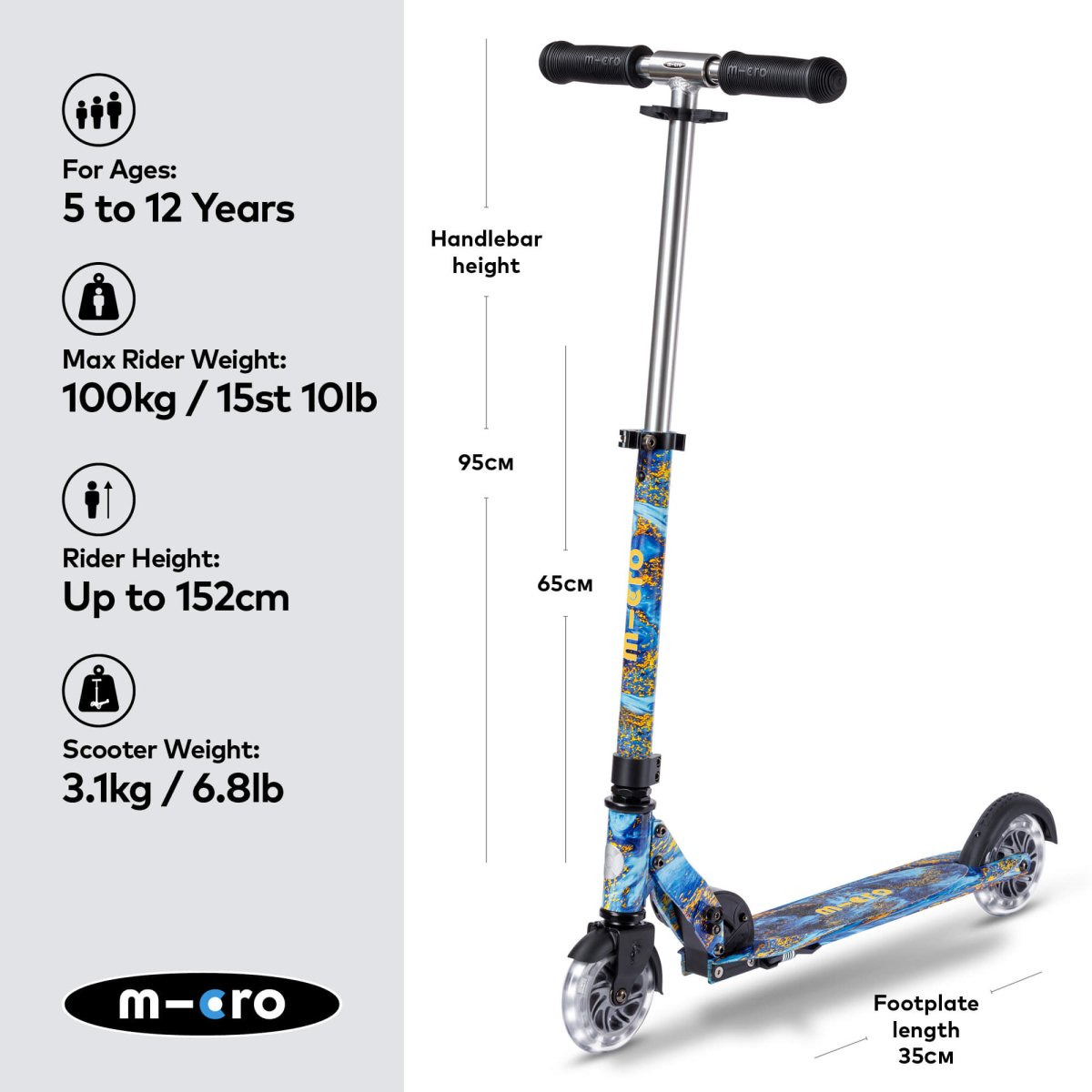 Micro Scooters Micro Sprite Art Collection Scooter – Scooters for children, available at Learning Bugs UK
