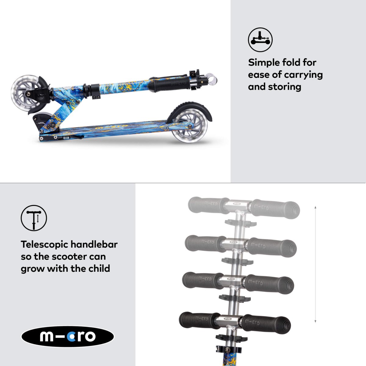 Micro Scooters Micro Sprite Art Collection Scooter – Scooters for children, available at Learning Bugs UK