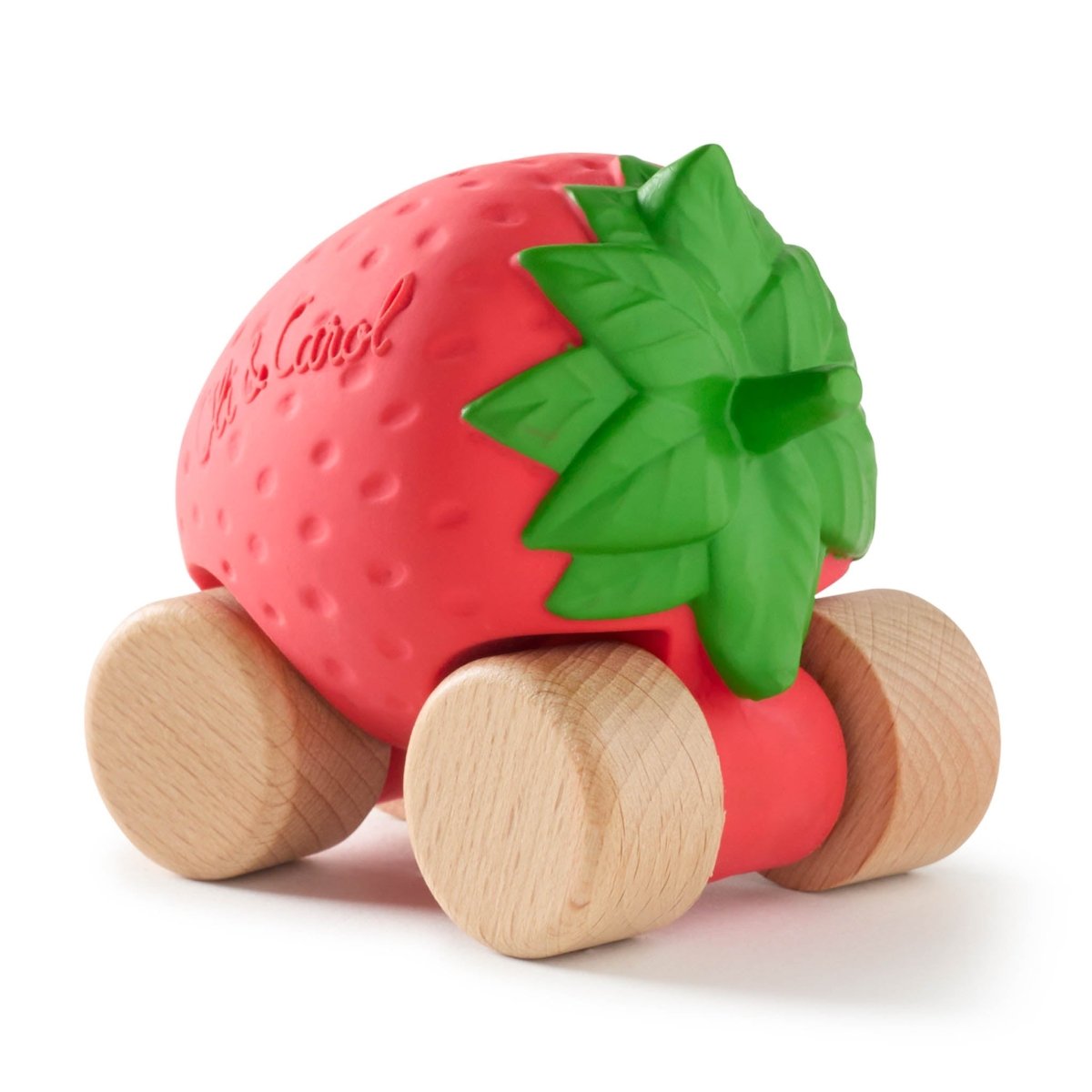 Oli & Carol Sweetie the Strawberry Car – Baby Sensory Toys for children, available at Learning Bugs UK