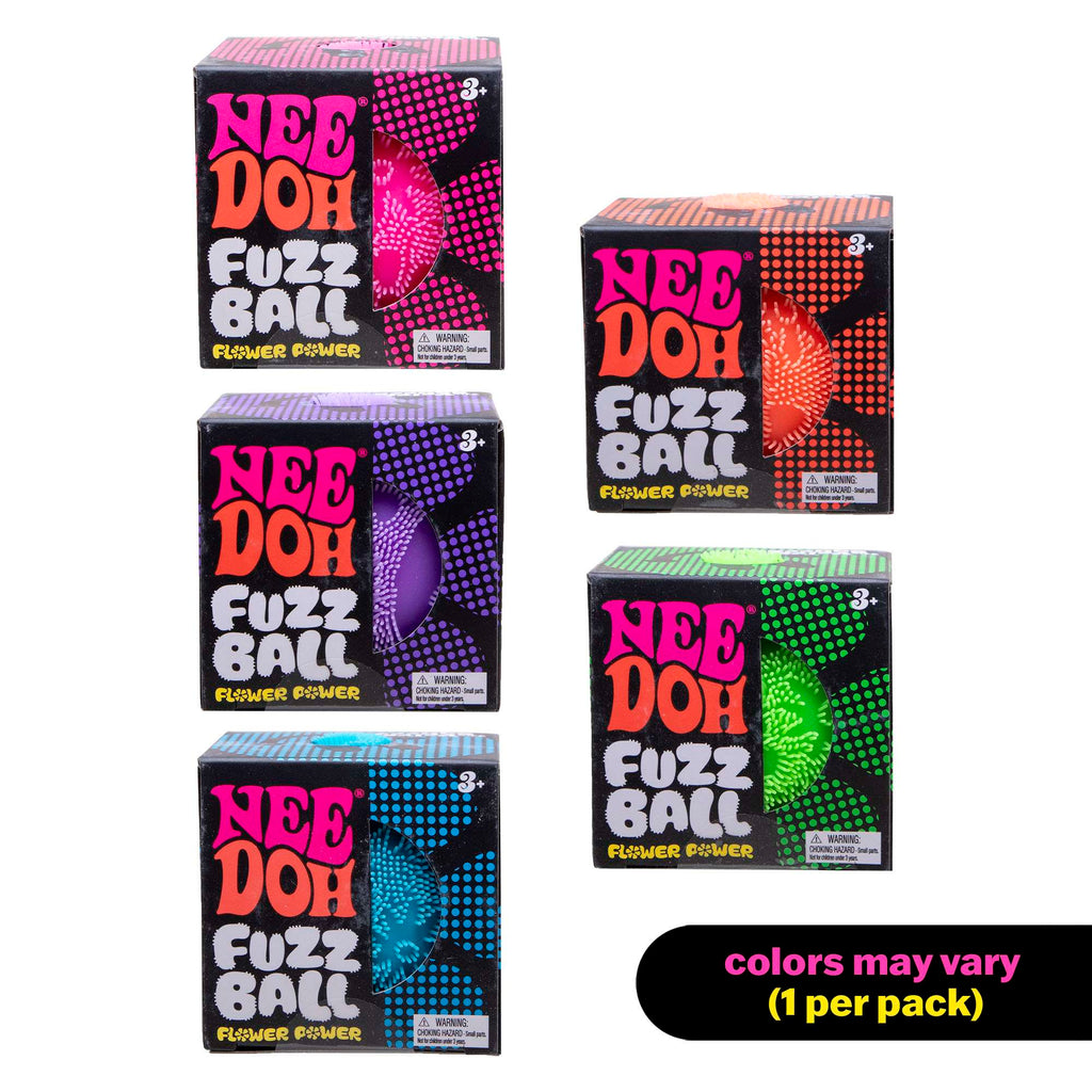 NeeDoh Fuzz Ball Flower Power – Soft & Fuzzy Sensory Toy