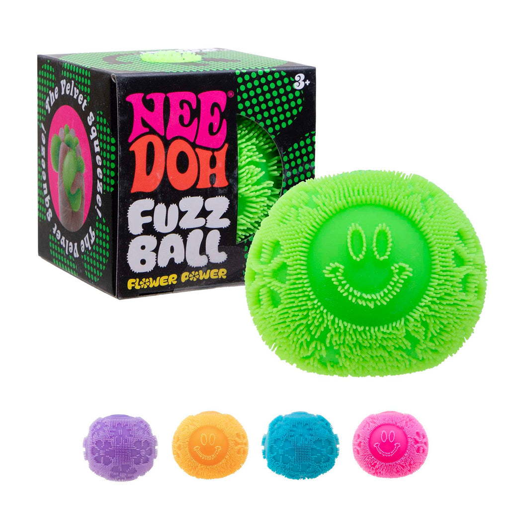 NeeDoh Fuzz Ball Flower Power – Soft & Fuzzy Sensory Toy