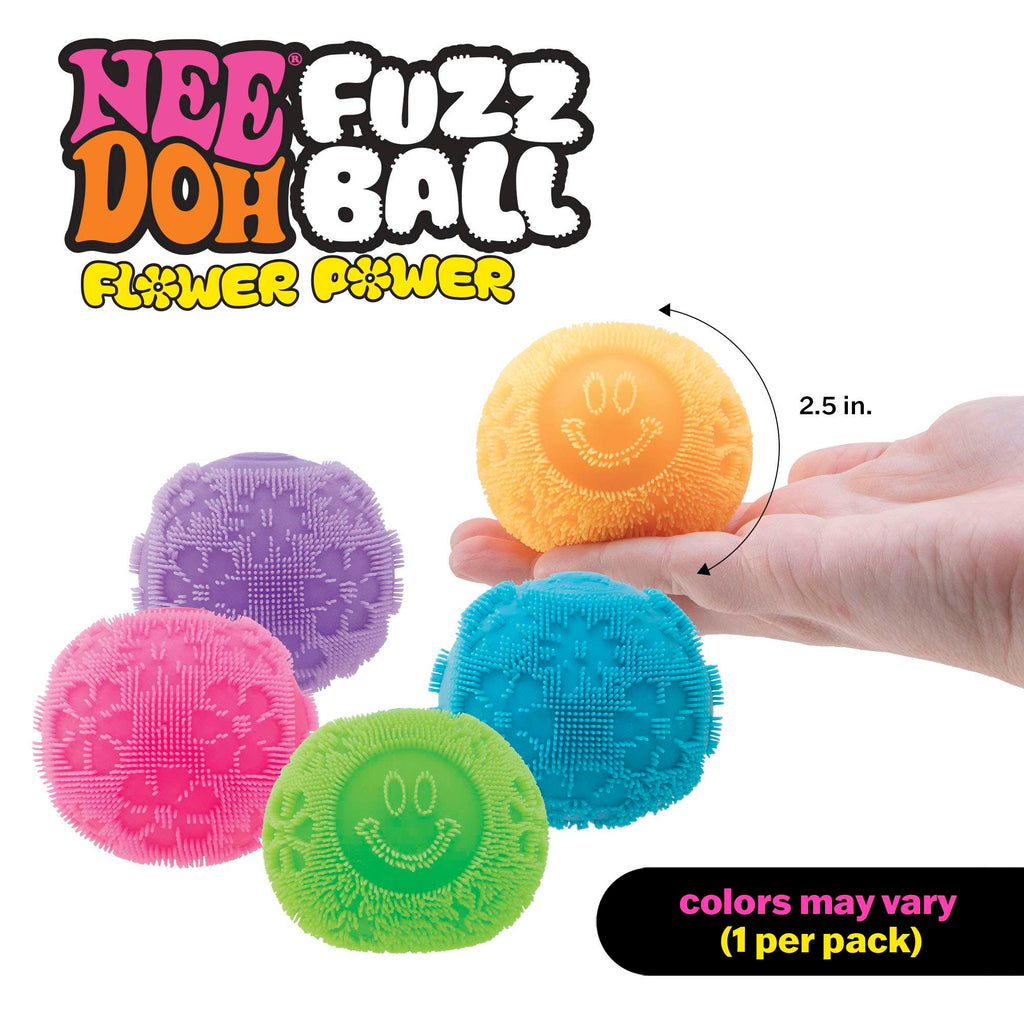 NeeDoh Fuzz Ball Flower Power – Soft & Fuzzy Sensory Toy