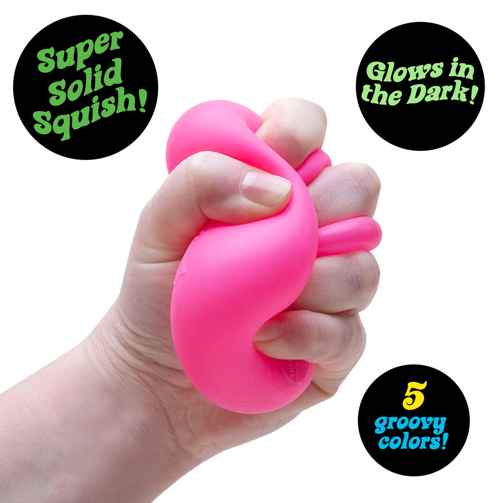 NeeDoh Nice Cube Glow – Glow in the Dark Squishy Fidget Toy