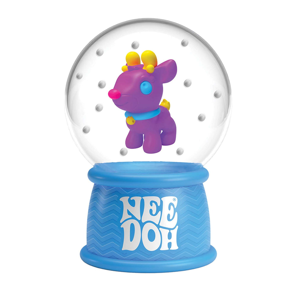 NeeDoh Squish N Flow Snow Globe – Christmas Fidget Toy