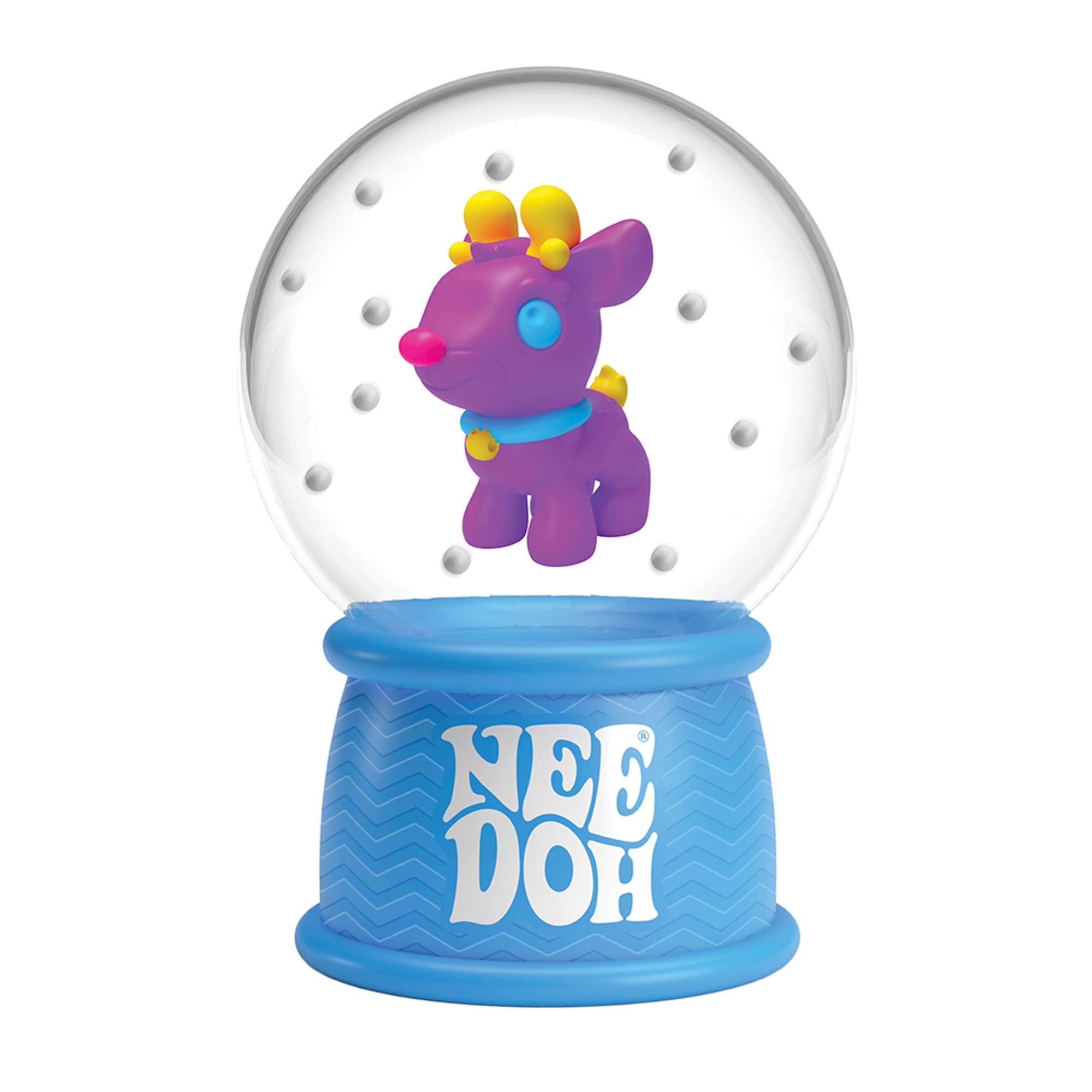 NeeDoh Squish N Flow Snow Globe – Christmas Fidget Toy