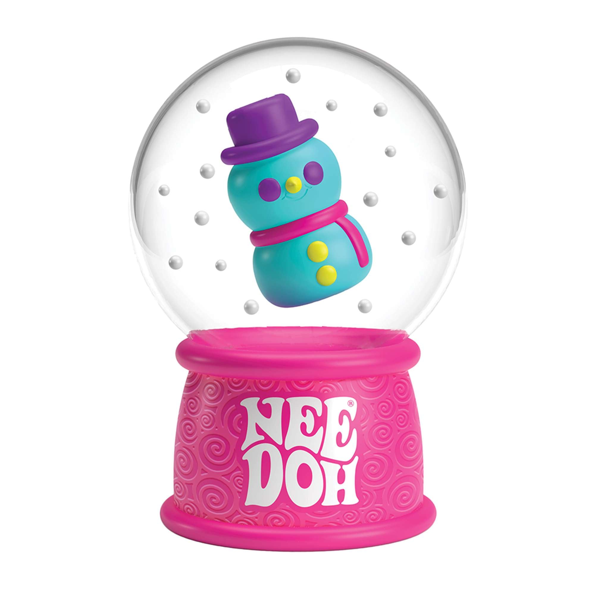 NeeDoh Squish N Flow Snow Globe – Christmas Fidget Toy