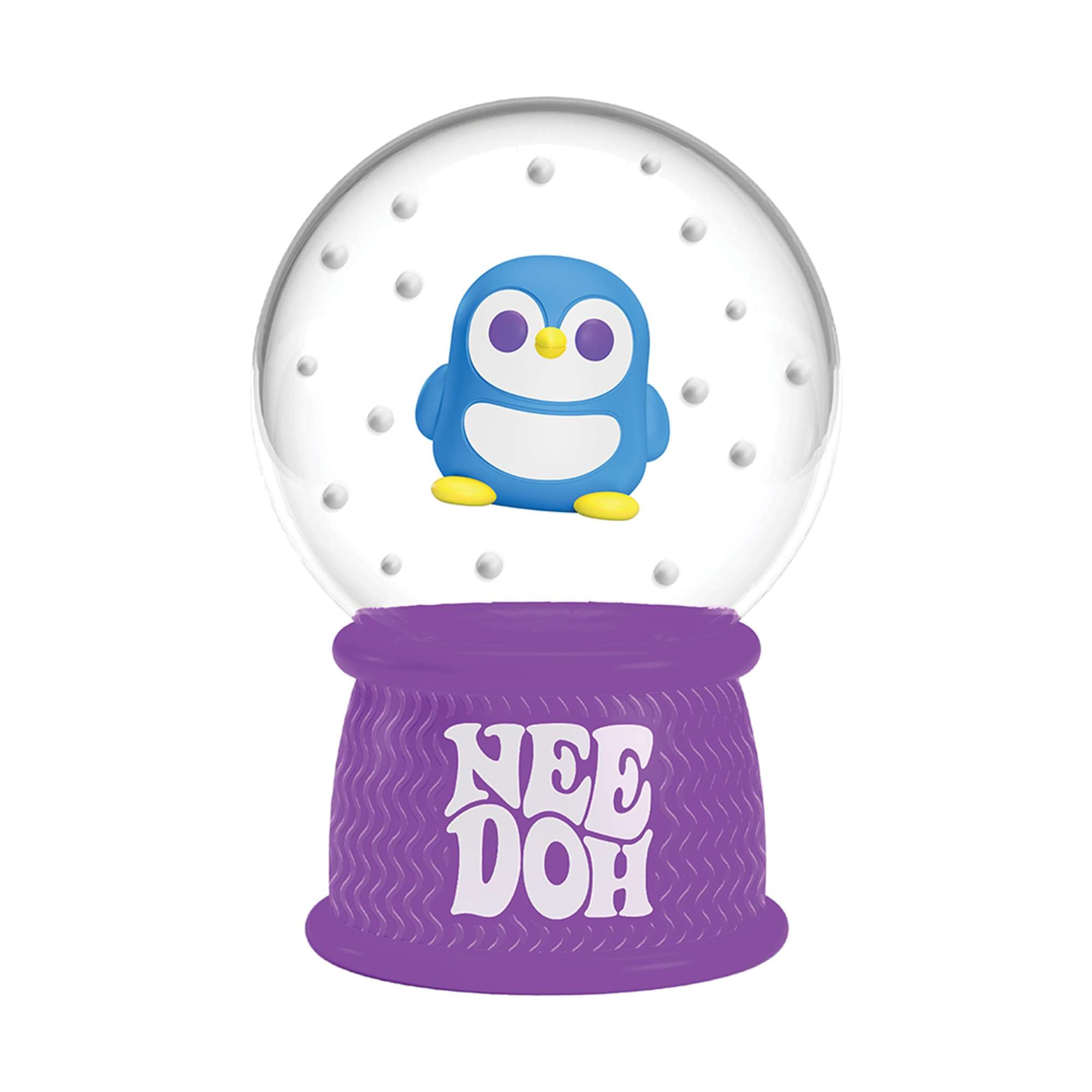 NeeDoh Squish N Flow Snow Globe – Christmas Fidget Toy