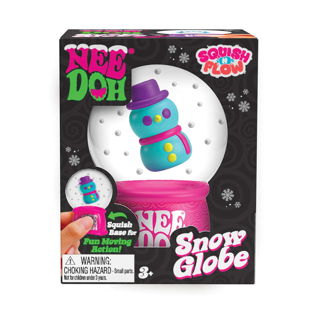 NeeDoh Squish N Flow Snow Globe – Christmas Fidget Toy