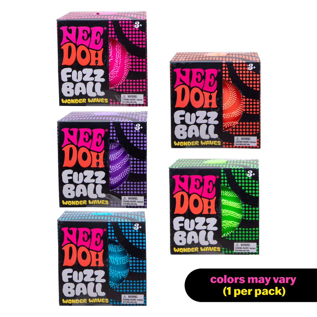 NeeDoh Fuzz Ball Wonder Waves – Sensory Squishy Fidget Toy for Kids