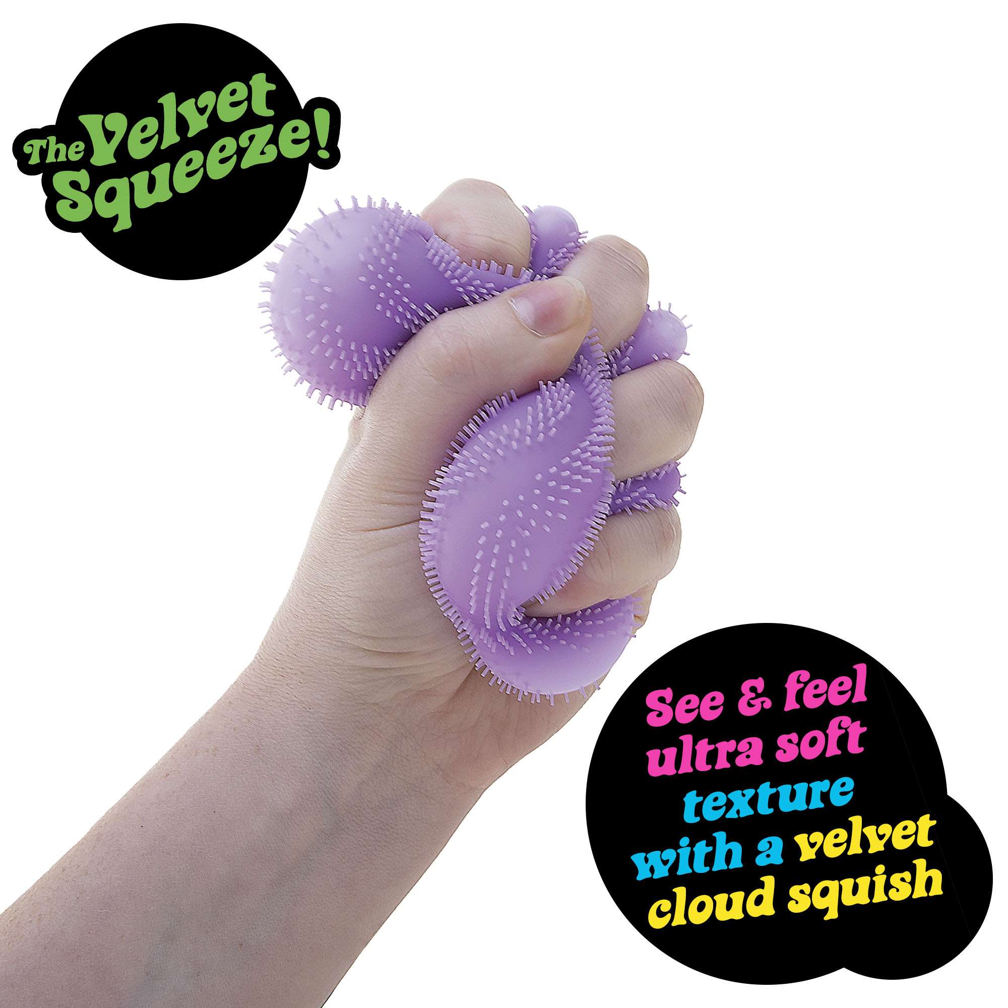 NeeDoh Fuzz Ball Wonder Waves – Sensory Squishy Fidget Toy for Kids