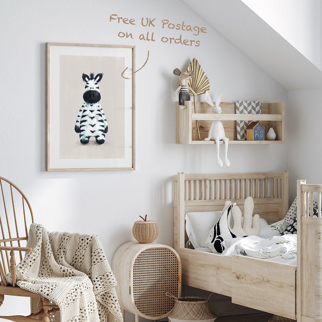 Neutral Safari Animals Nursery Prints Set of 3 – Print Sets for children, available at Learning Bugs UK
