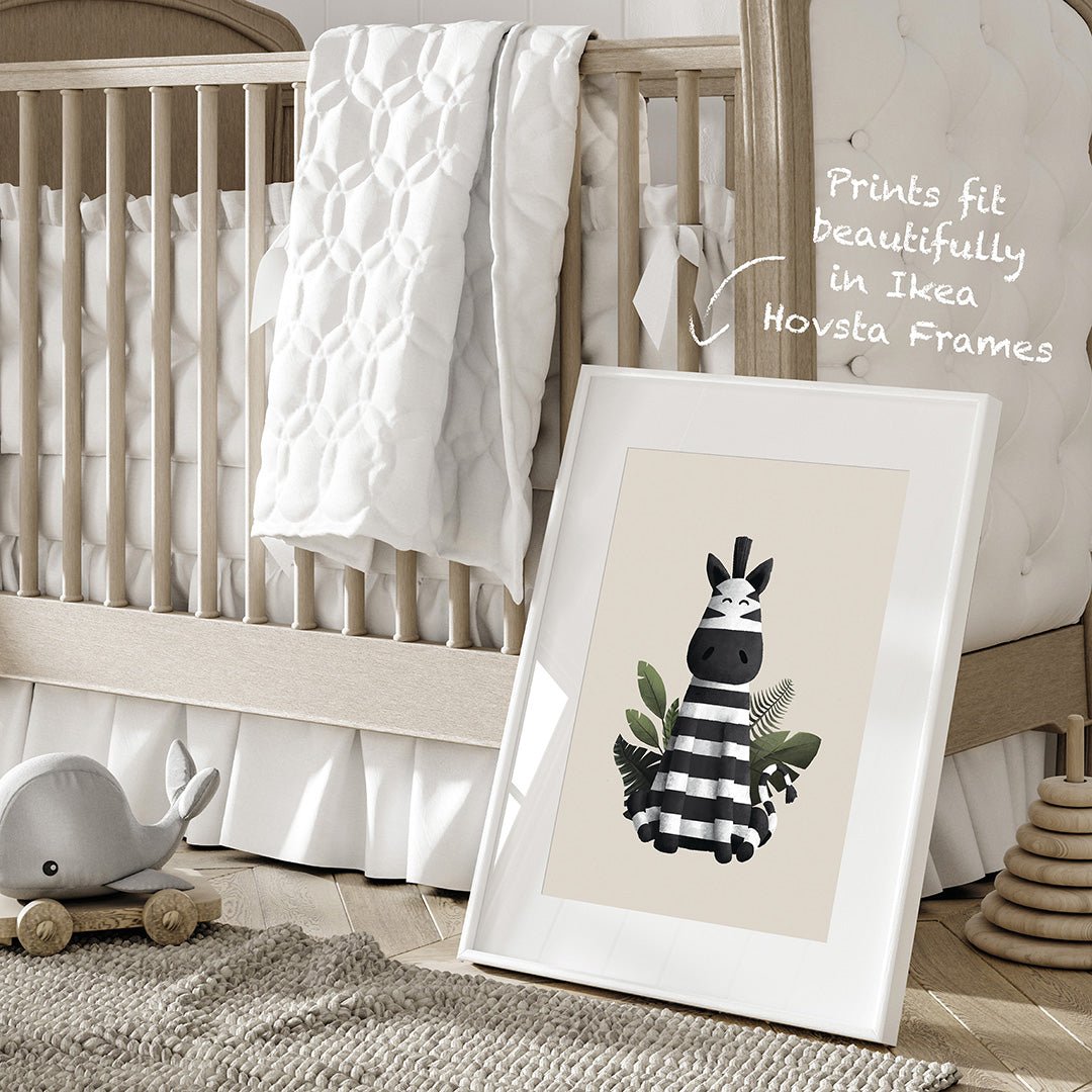 Scandi Safari Animals Nursery Prints Set of 4 – Print Sets for children, available at Learning Bugs UK