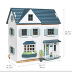Buy Dovetail House | Wooden dolls house for kids by Learning Bugs UK