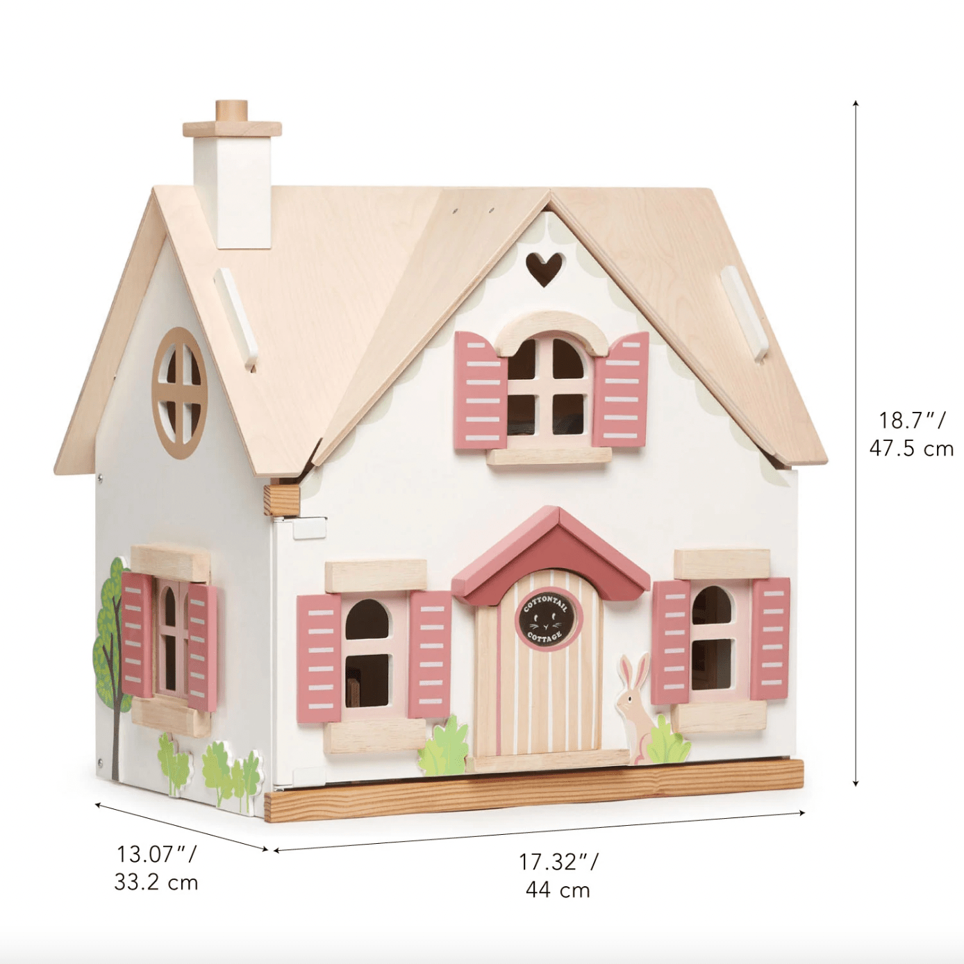 Buy Tender Leaf Cottontail Cottage | Wooden dolls house for kids by Learning Bugs UK