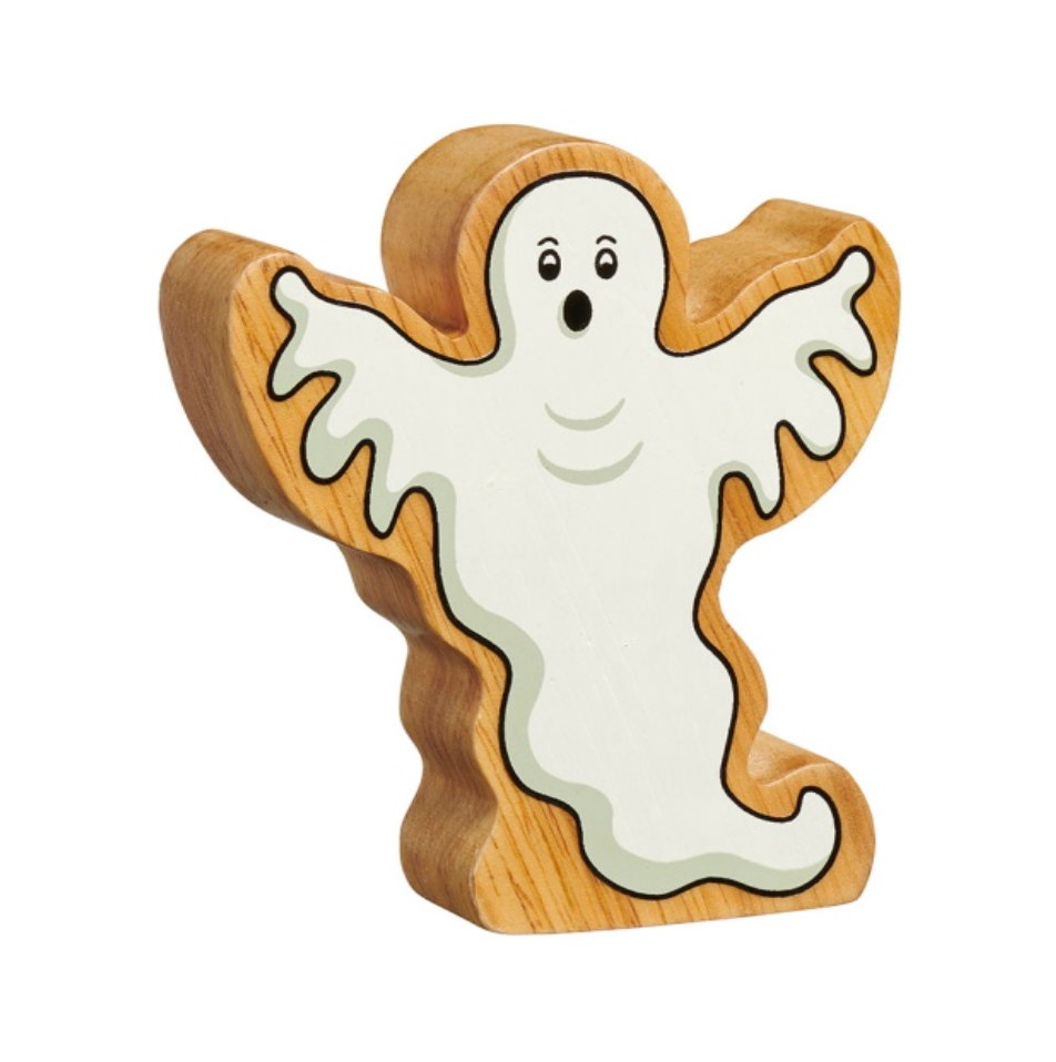 Lanka Kade Wooden White Ghost Toy