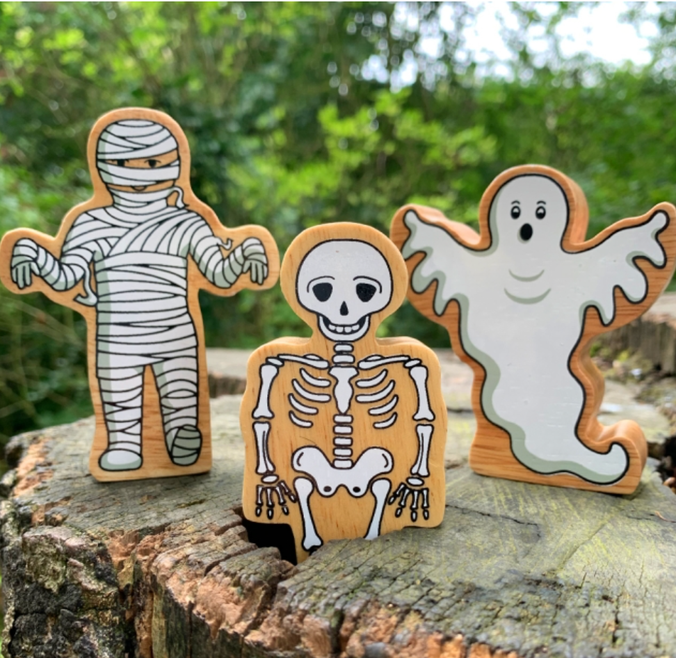 Lanka Kade Wooden White Ghost Toy