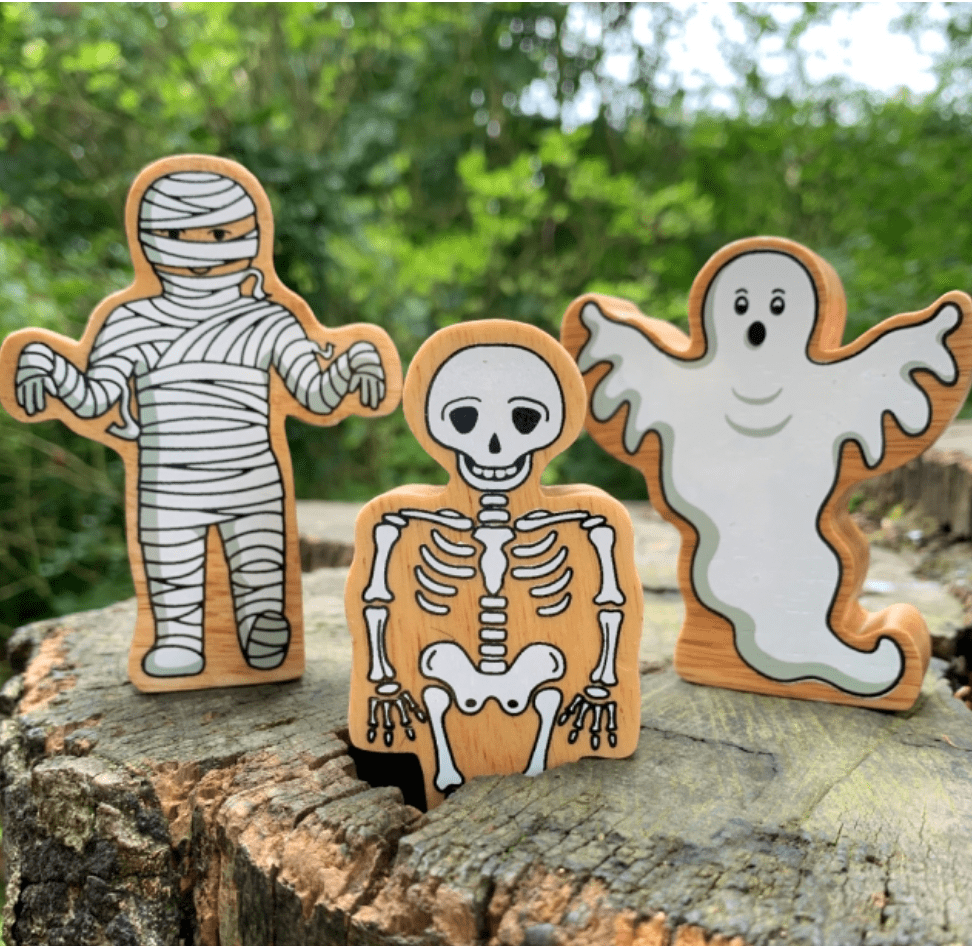 Buy Lanka Kade Wooden White Ghost Toy | for kids by Learning Bugs UK