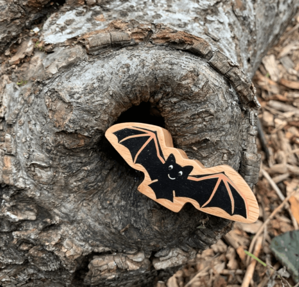 Buy Lanka Kade Wooden Black Bat Toy | for kids by Learning Bugs UK
