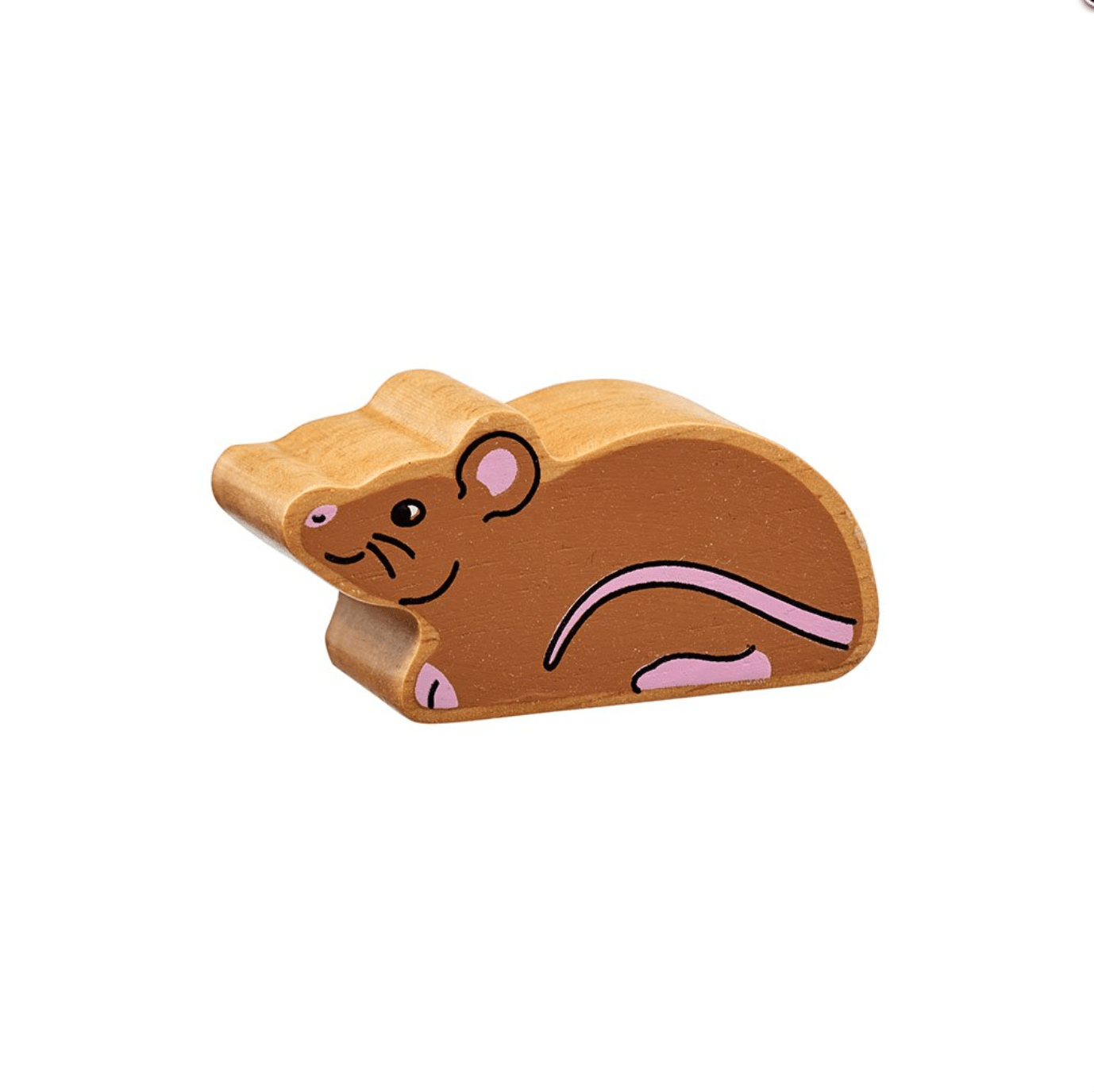 Buy Wooden Brown Mouse Figure | for kids by Learning Bugs UK