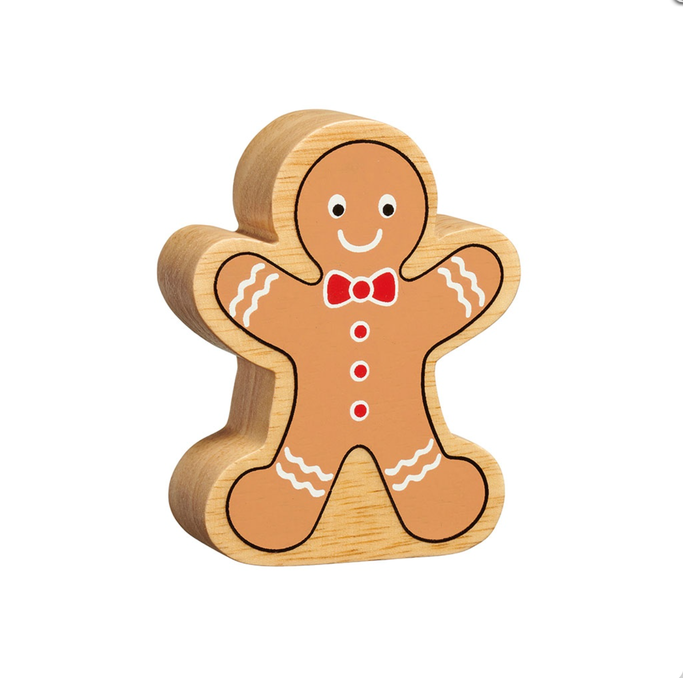 Wooden Gingerbread Man Figure