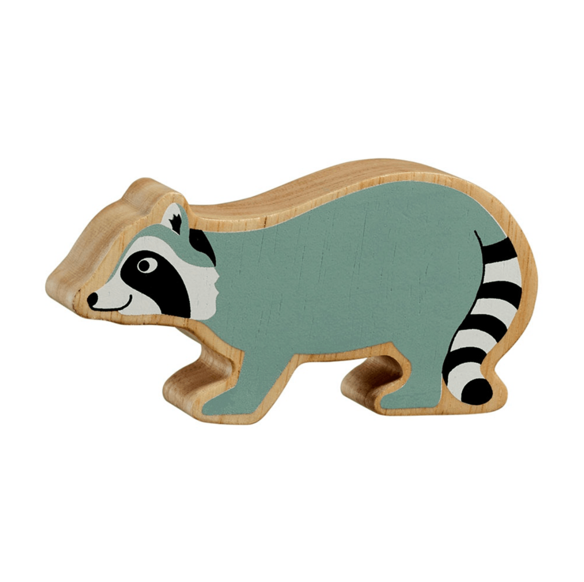 Wooden Racoon Figure – for children, available at Learning Bugs UK