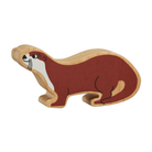 Wooden Brown Otter Figure – for children, available at Learning Bugs UK
