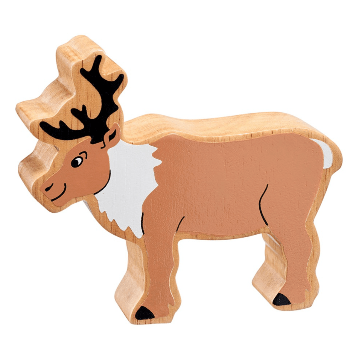 Wooden Reindeer Figure – for children, available at Learning Bugs UK