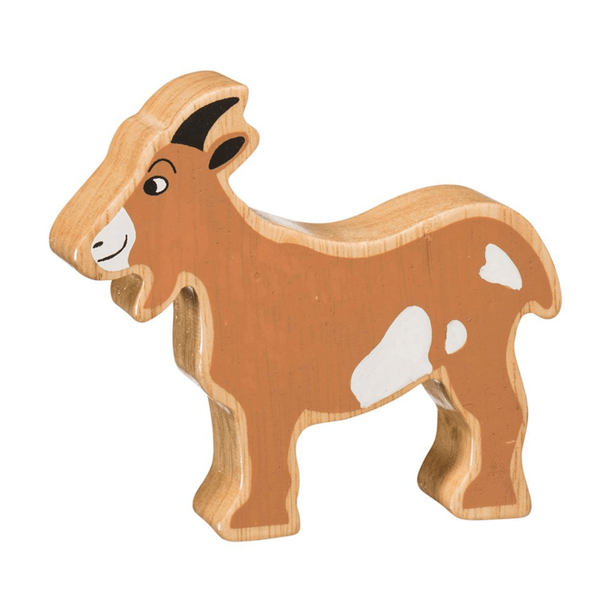 Wooden Goat Figure – for children, available at Learning Bugs UK